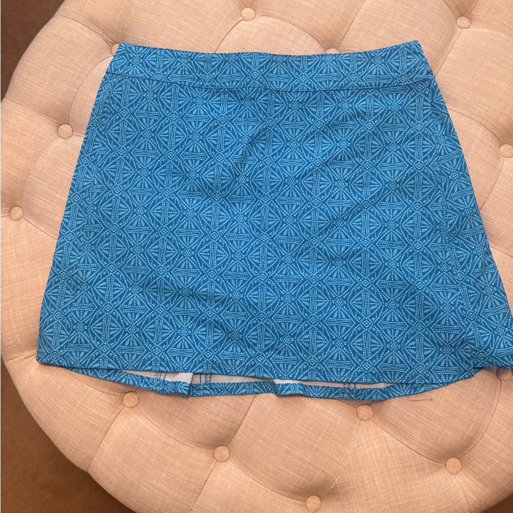 Ripskirt Hawaii Blue Geometric Mini Skirt